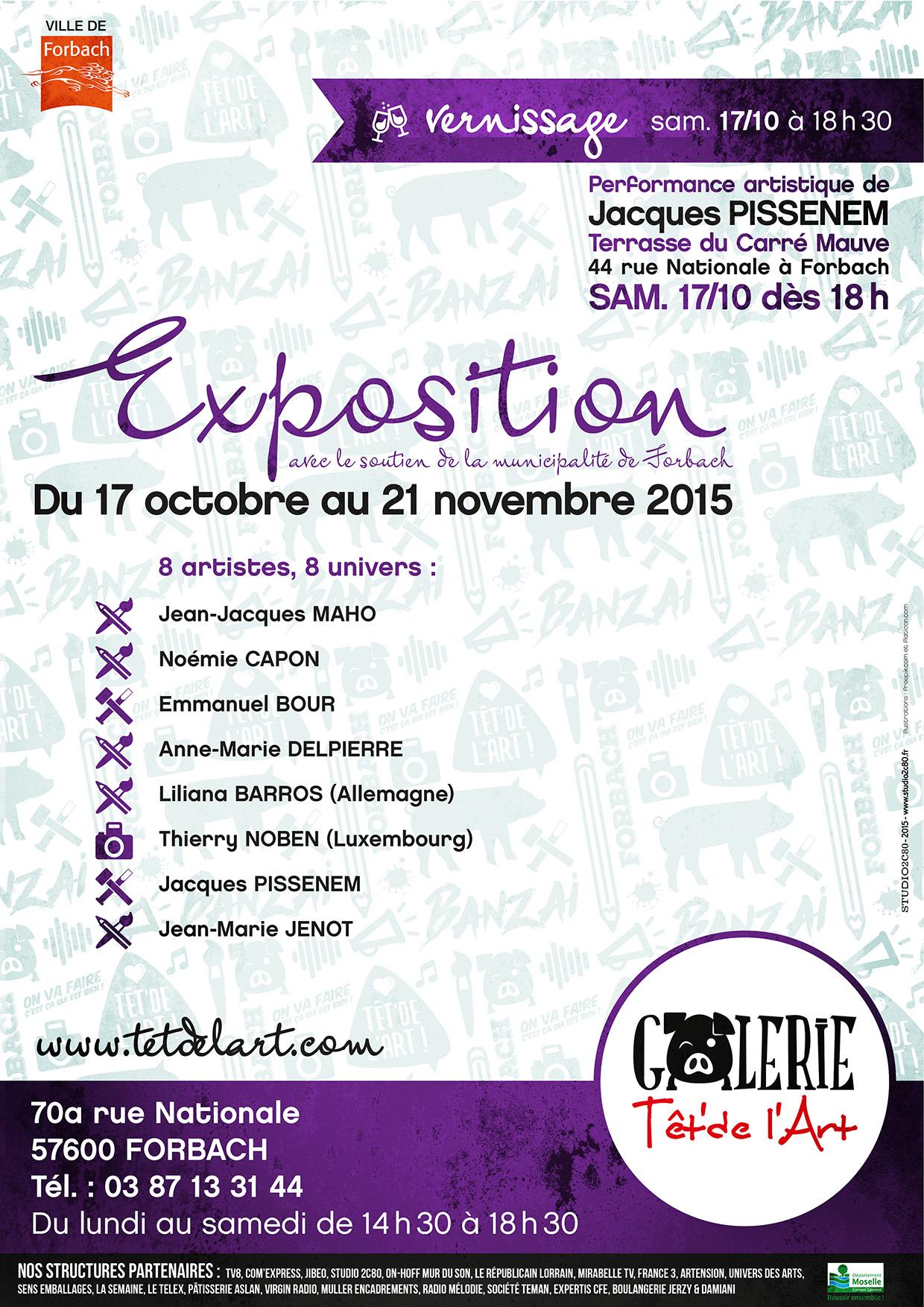 Expo octobre novembre galerie tet de l art thierry noben 1